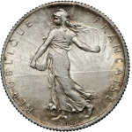 France, 2 Francs, 1916 – "La Semeuse", XF