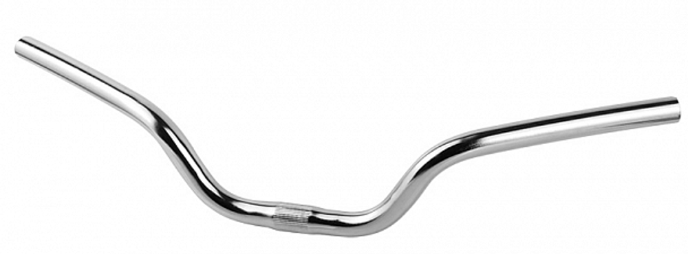 Руль 520мм ZXD-009-N стальной серебристый