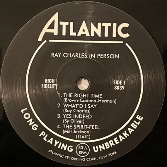 Ray Charles – Ray Charles In Person - Pure Pleasure LP