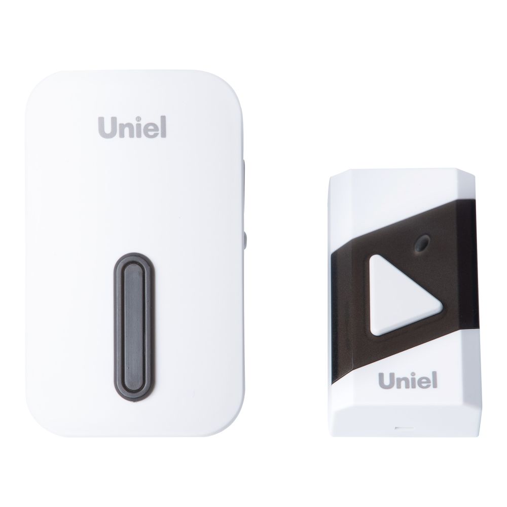 UDB-095W-R1T1-38S-BL-WH Звонок электронный. 220В. Радиус действия 150 м. Черный с белым. ТМ Uniel