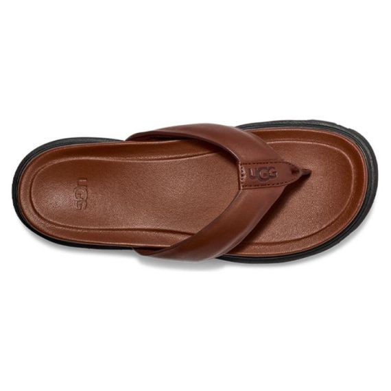 Ugg Leather Flip Flop 'Cognac Brown'