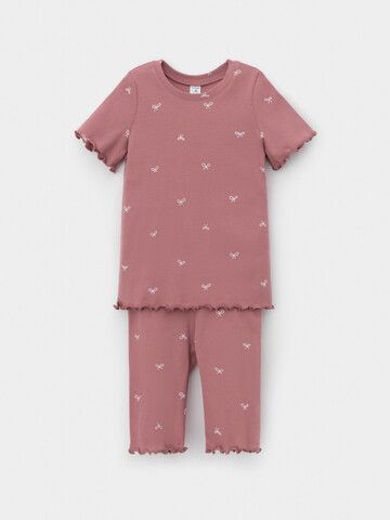 пижама  для девочки  К 1632/темная пудра,бантики