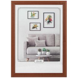 Фоторамка Image Art С22 МДФ универсальная 21х30 цвет красное дерево вставка прозрачный пластик
