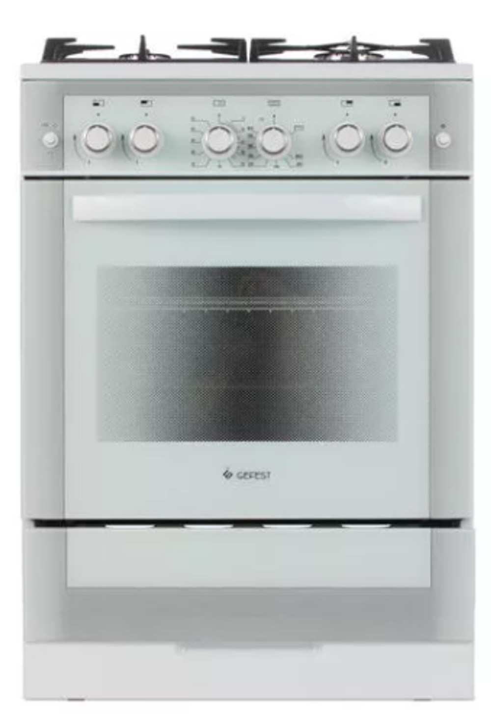 Плита газовая GEFEST 6500-02 0042 (бел.с растр.рис)