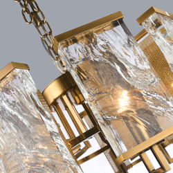Люстра Cloyd MINERAL C6 / Ø55 см - хрусталь - латунь (арт.10284)