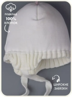 Шапка для девочки зимняя вязаная и снуд