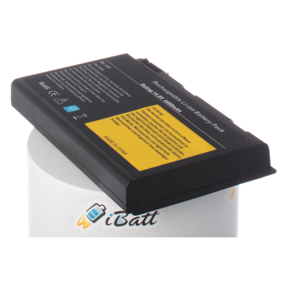 Аккумулятор iBatt 4400mAh, для TravelMate 292ELC 4151LCi Aspire 9815WKHi 4052L292LCi 4154L2355NLM 9104WL9502WS9503