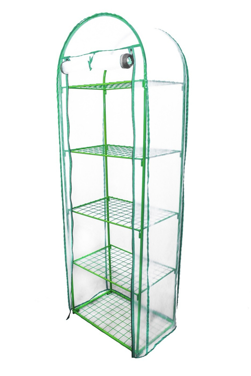 Стеллаж для рассады (5 полок-сетка) с чехлом