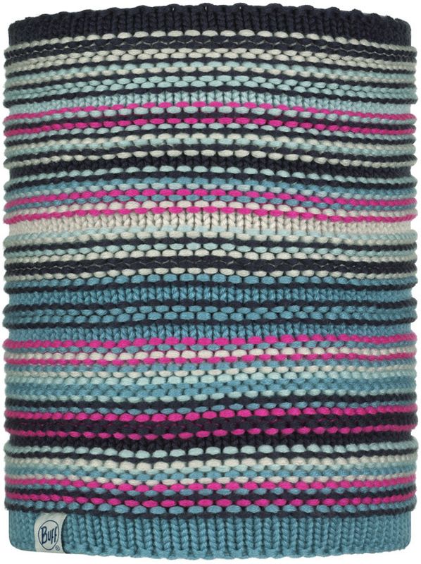 Вязаный шарф-труба с флисом детский Buff Neckwarmer Knitted Polar Amity Night Blue Фото 1