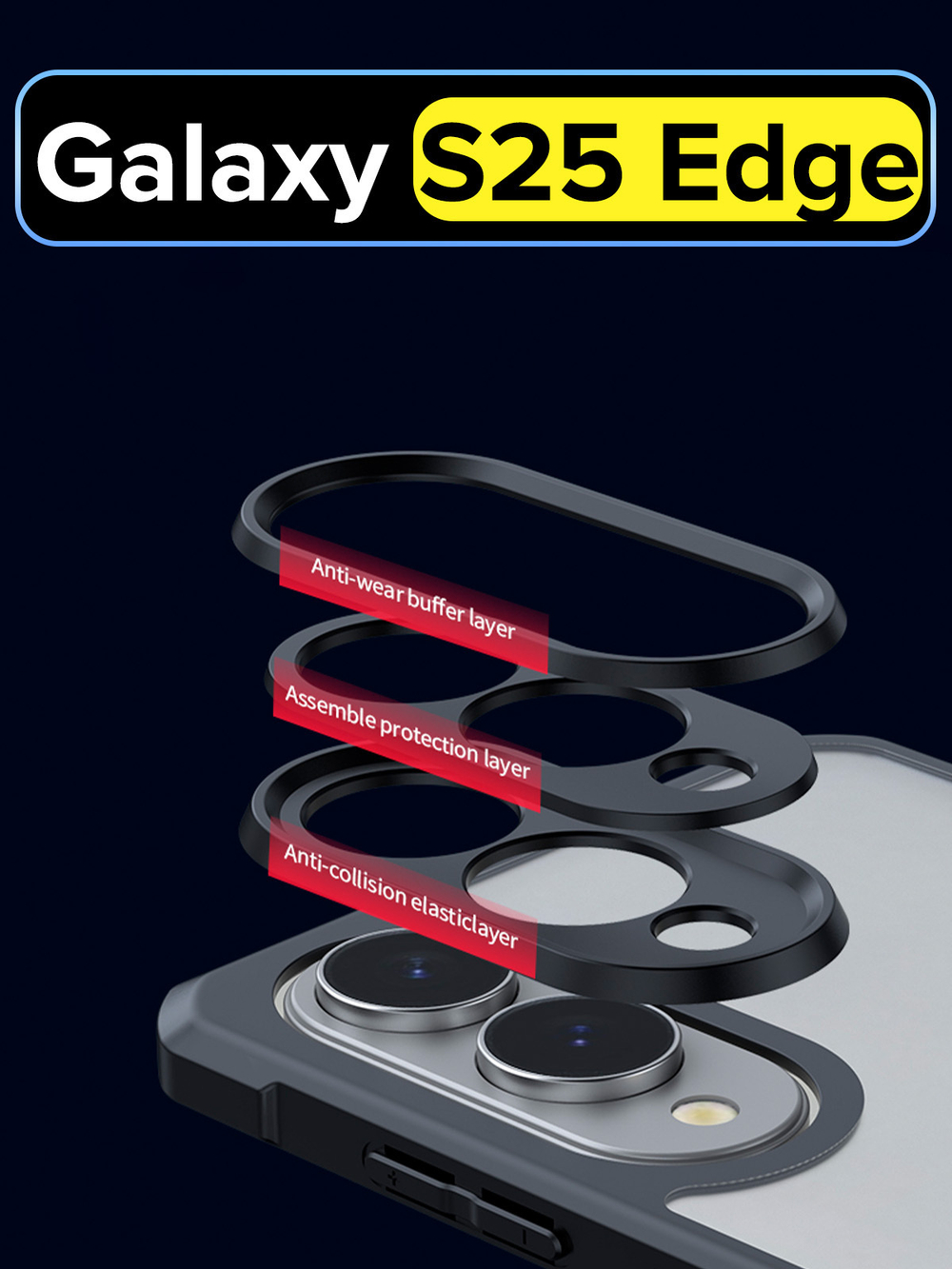 Чехол для Samsung Galaxy S25 Edge c Магсейф противоударный с усиленными углами XUNDD