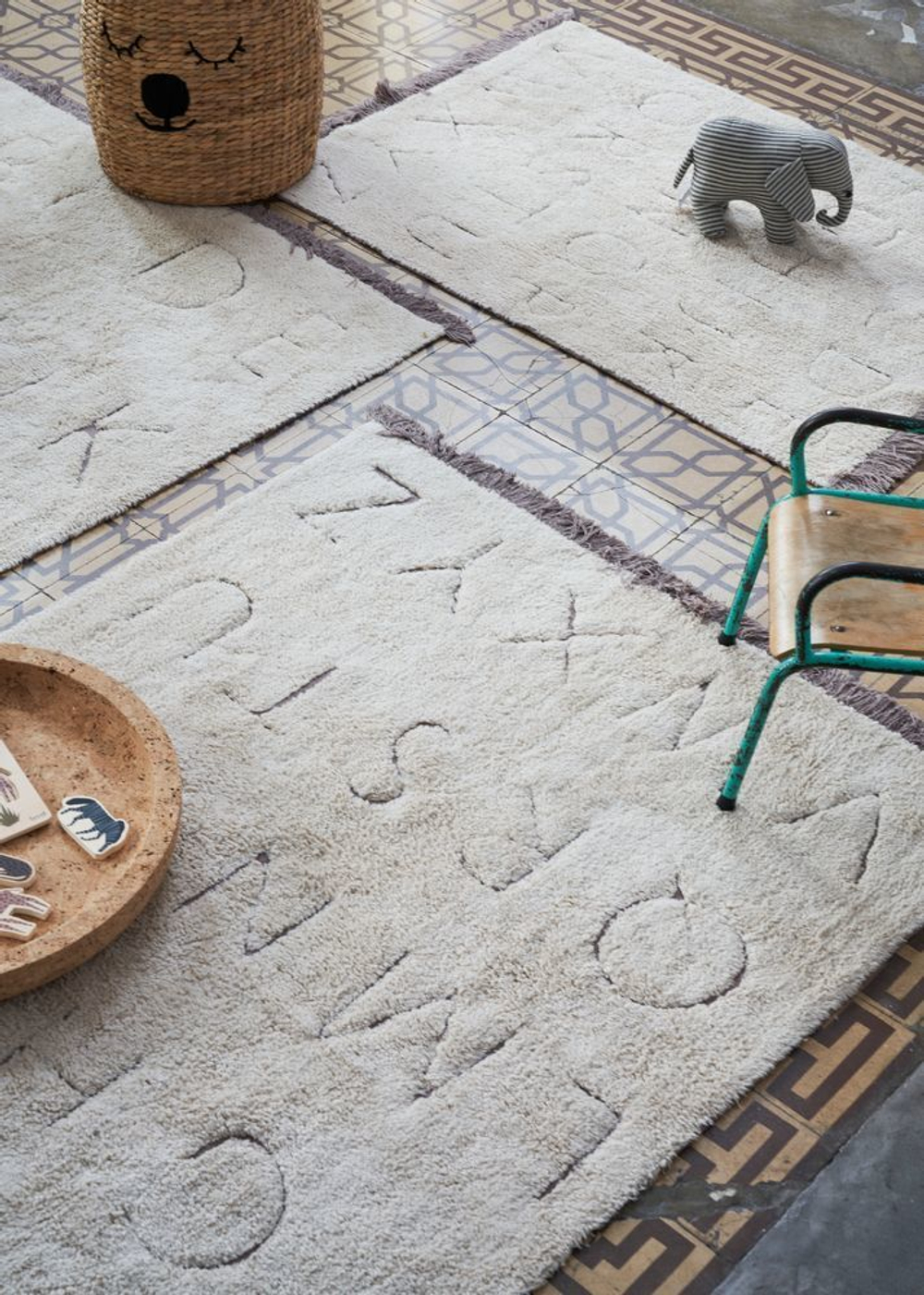 Ковер Lorena Canals RugCycled ABC (90 x 130 см)