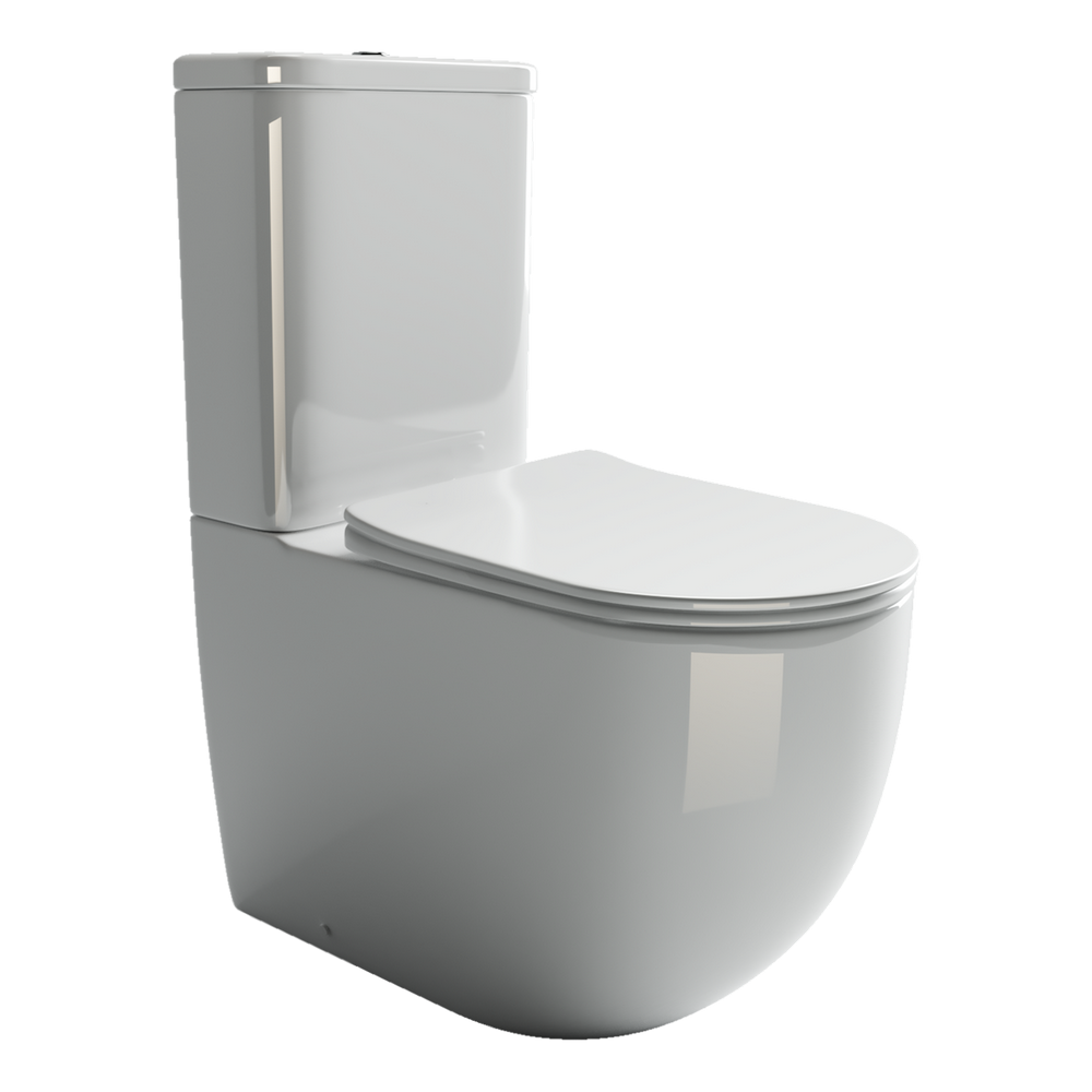 Напольный пристенный унитаз Mia Rimless