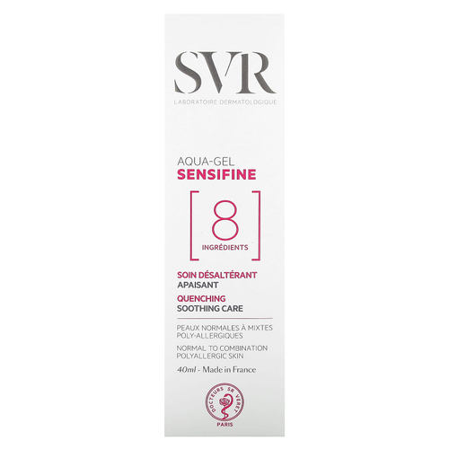 SVR, Sensifine, Aqua-Gel, Aqua-Gel, без отдушек, 40 мл (1,4 жидк. унции)