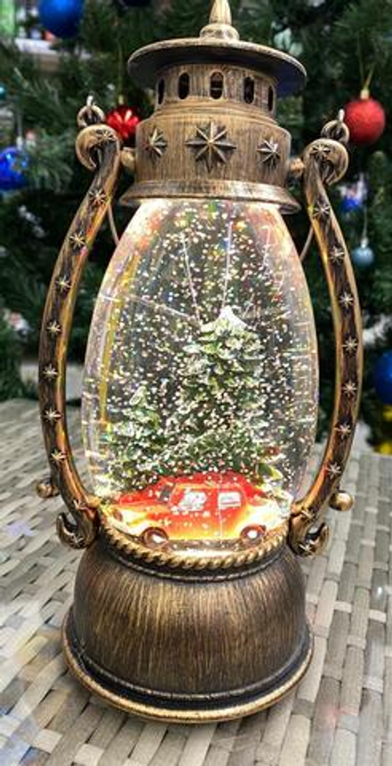 Фонарь светодиодный музыкальный Машина 10х10х26см, от USB, SYSQ-3123093A