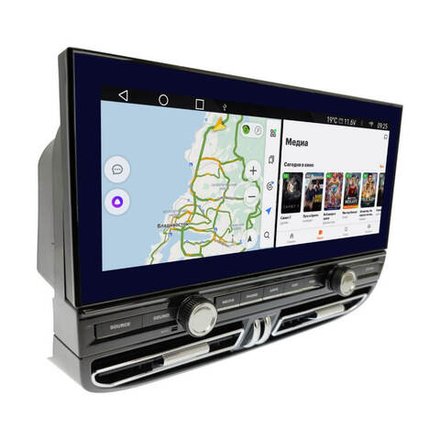 Магнитола Porsche Cayenne 958 2016-2018 (вместо PСM4.0) - Parafar PF955L12P4 монитор 12.3" на Android 13, 8Гб+128Гб, CarPlay, SIM-слот