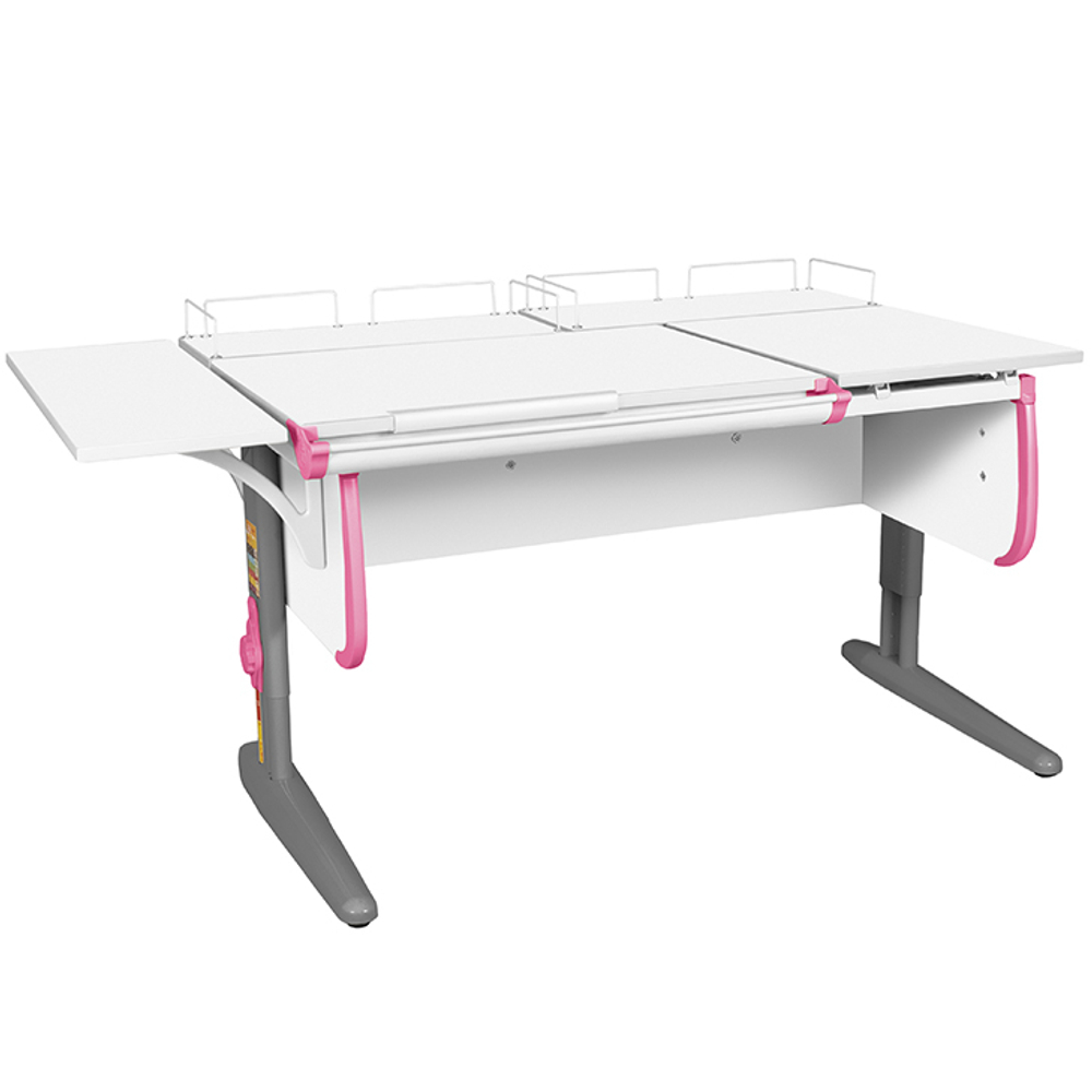 Растущая парта с задними и боковой полками Дэми СУТ 25-02-Б1 (1500×880 мм)