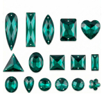 Набор пришивных стеклянных страз “Emerald” (микс форм)