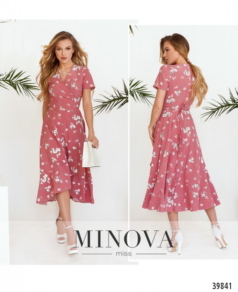 Платье 3152-розовый Minova Платье 3152-розовый Minova