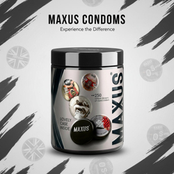 Презервативы MAXUS Extra Strong №15 с железным кейсом, черные, утолщенные, 15 шт