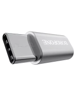 Адаптер для Type-C micro USB Borofone BV4 silver