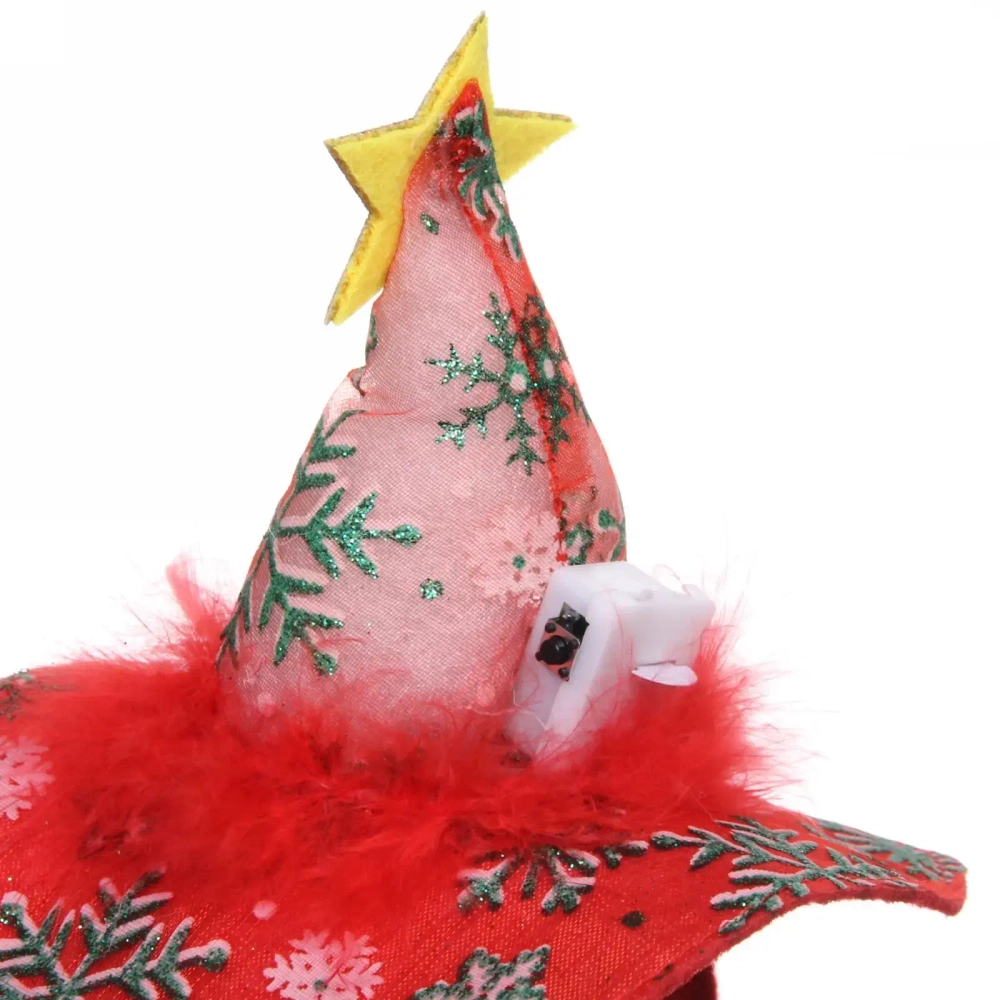 Ободок карнавальный с подсветкой «Колпак с звездой»