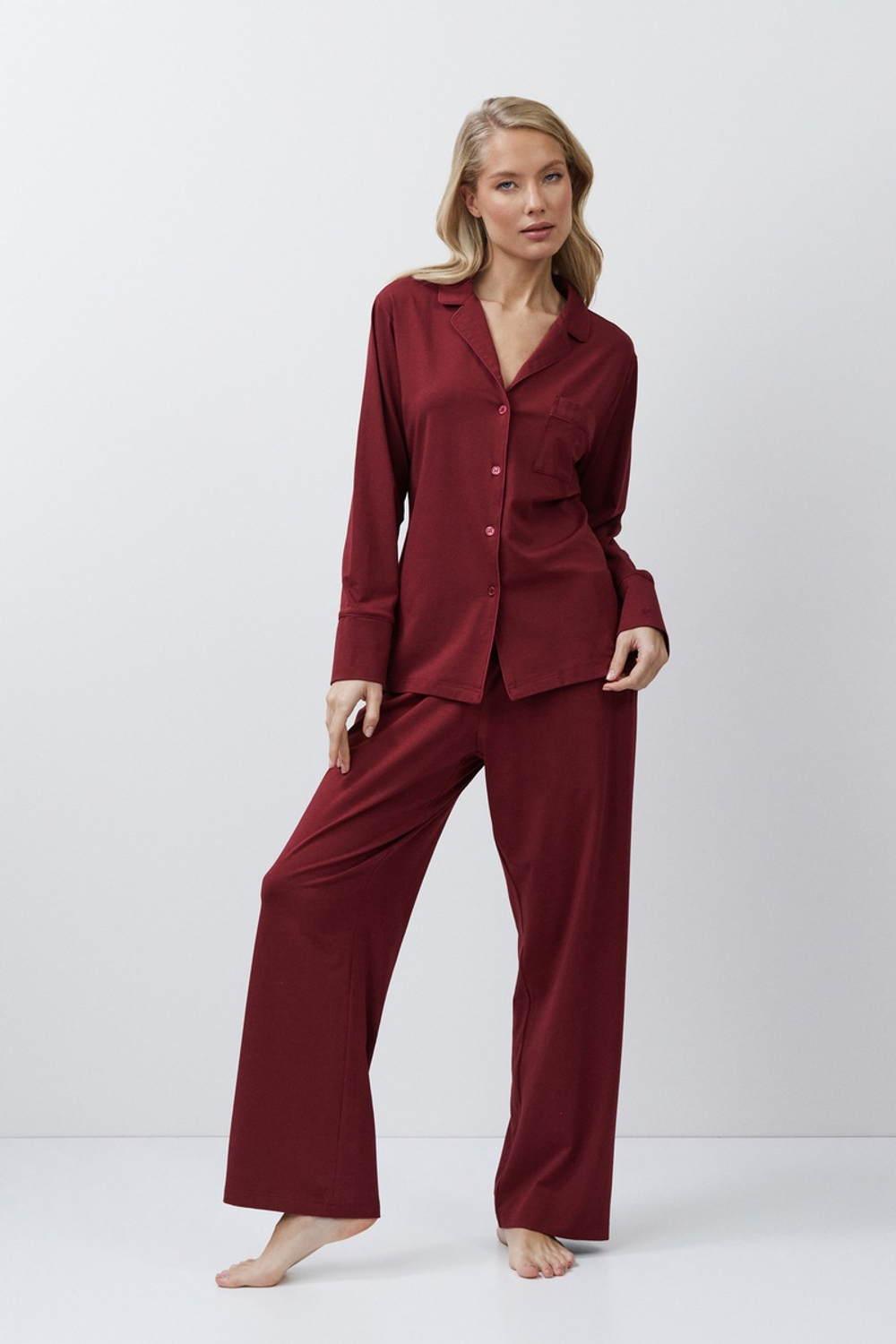 CADANCE BURGUNDY Пижама женская со штанами