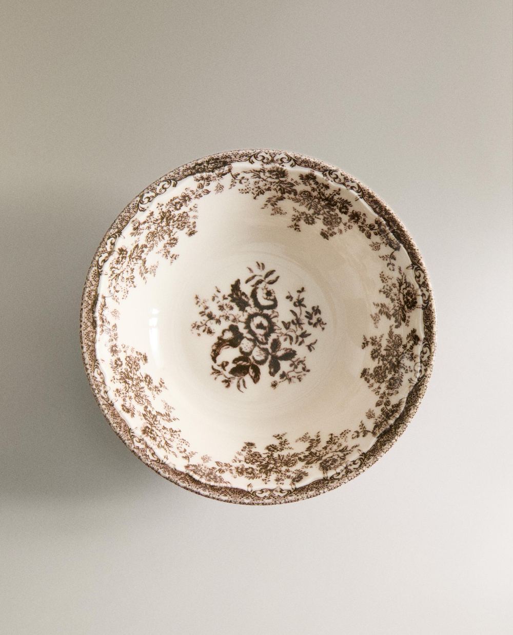 Zara Home миска из фаянса, цвет синий, 18.5 см · 2460/211