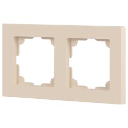 Рамка для розеток и выключателей Intro Accent 6-502-02 на 2 поста, СУ, слоновая кость