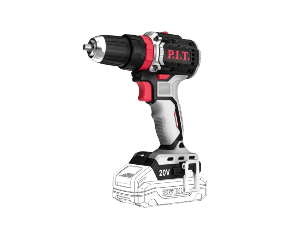 Дрель ударная аккумуляторная бесщёточная P.I.T. PSB20H-10C X-DRIVER SOLO
