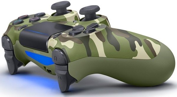 Геймпад Sony Dualshock 4 v2 (зелёный камуфляж) (PS4)