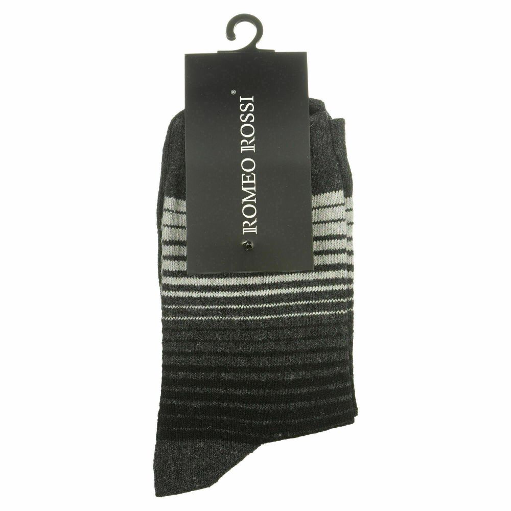 Мужские носки темно-серые ROMEO ROSSI с шерстью 8042-4