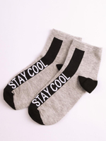 Носки д/мальчика T466 св.серый меланж р.22 (Батик), 1 шт.