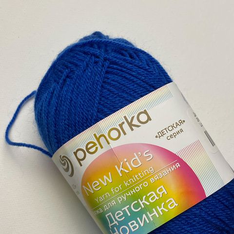 Пряжа ПЕХ Детская Новинка 50г/200м 100%акрил цв.026 василек