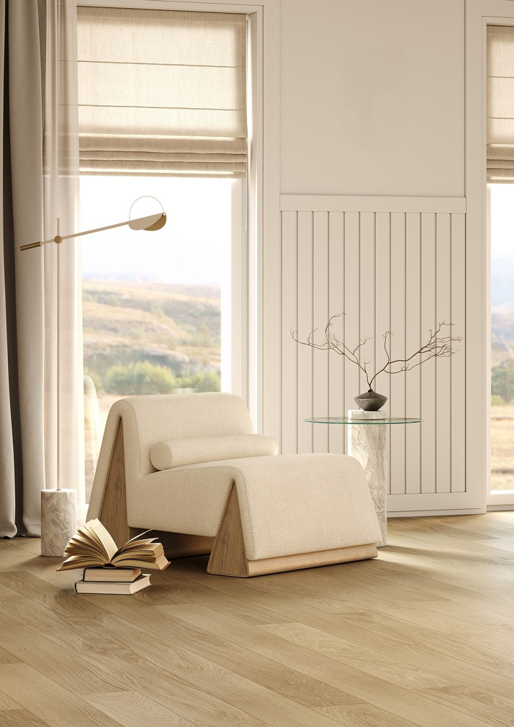 Кварцевый паркет Quartz Parquet Классик Дуб Хельсинки 1258-58 7/1,2 мм