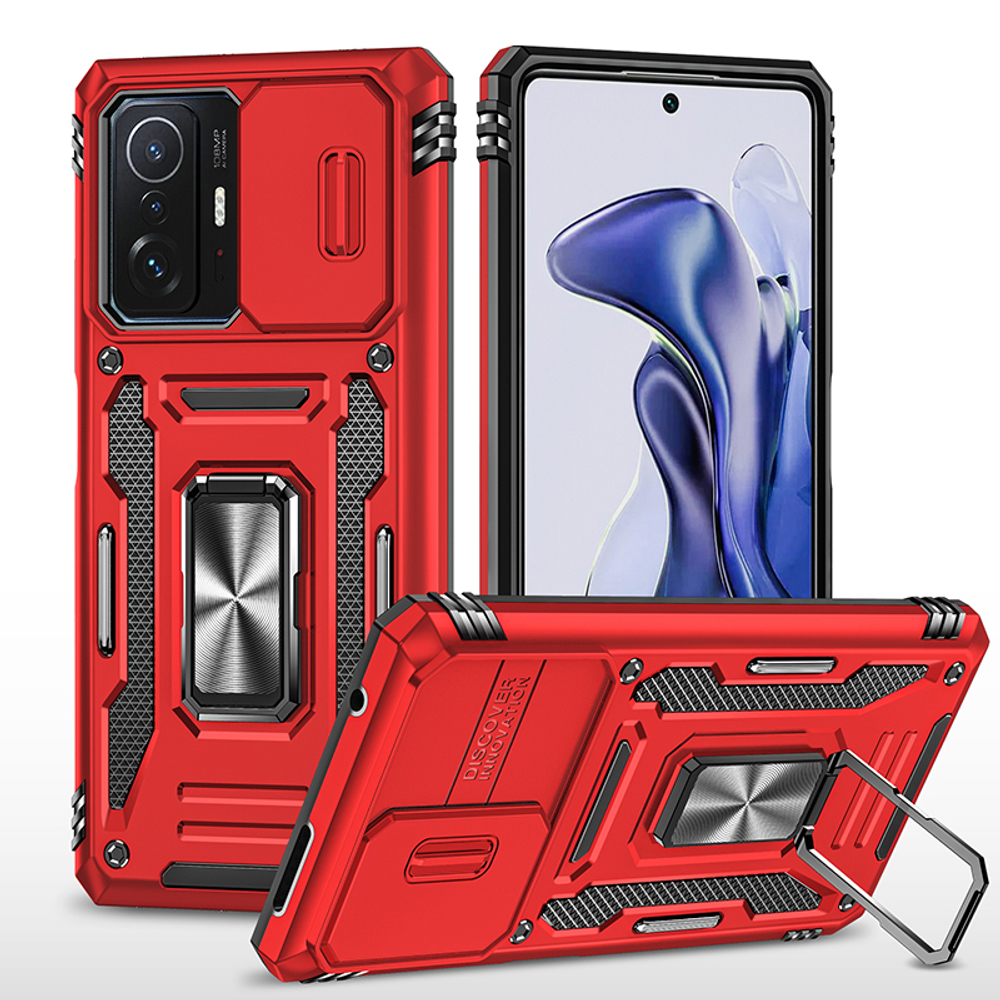 Чехол Safe Case с кольцом и защитой камеры для Xiaomi Mi 11T (Pro)