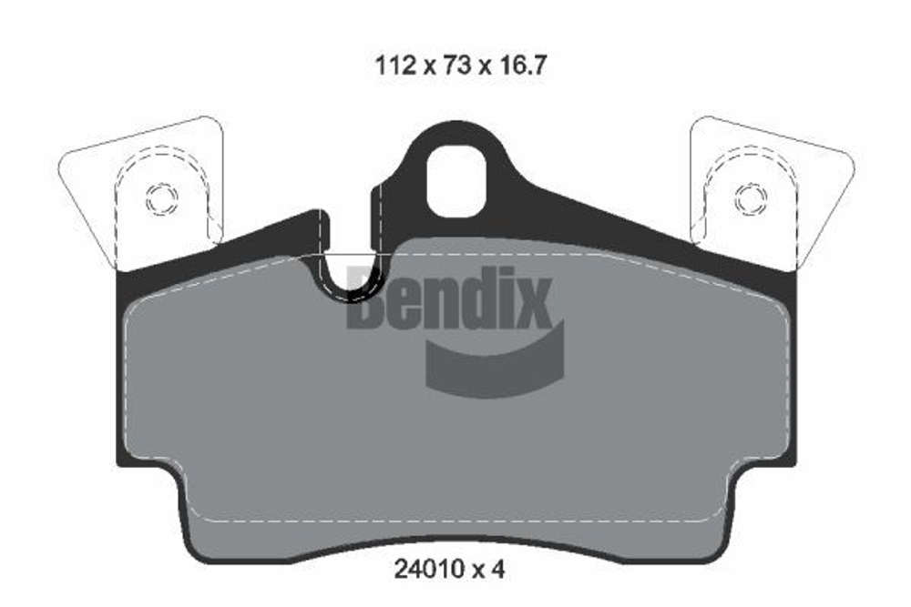 BENDIX Braking - BPD2076-BEN - Brake Pad Set, disc brake
