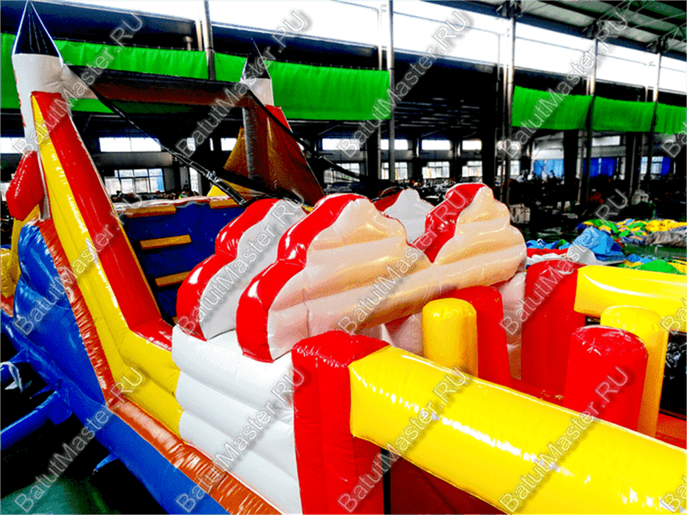 Коммерческий надувной батут "Ракета на взлёте"