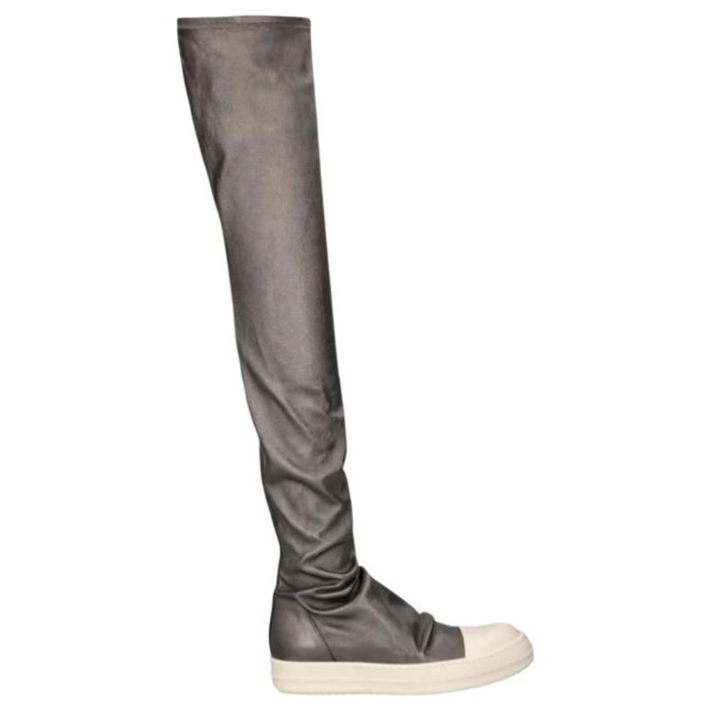 RICK OWENS/RO Over the knee Boots Women"s Gray