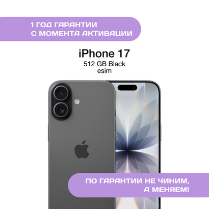 iPhone 17 512 ГБ Черный