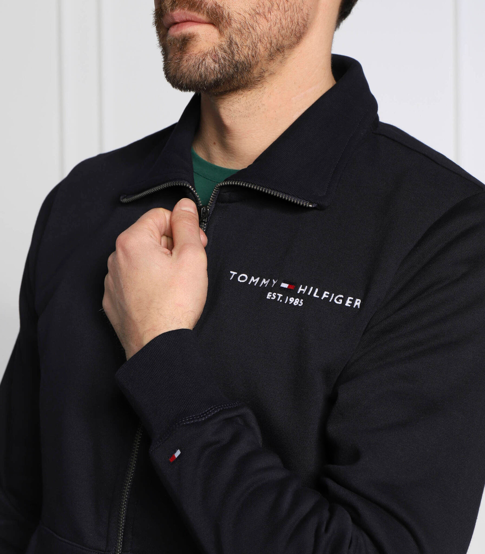 Худи tommy logo zip Tommy Hilfiger - темно-синий(MW0MW29327)