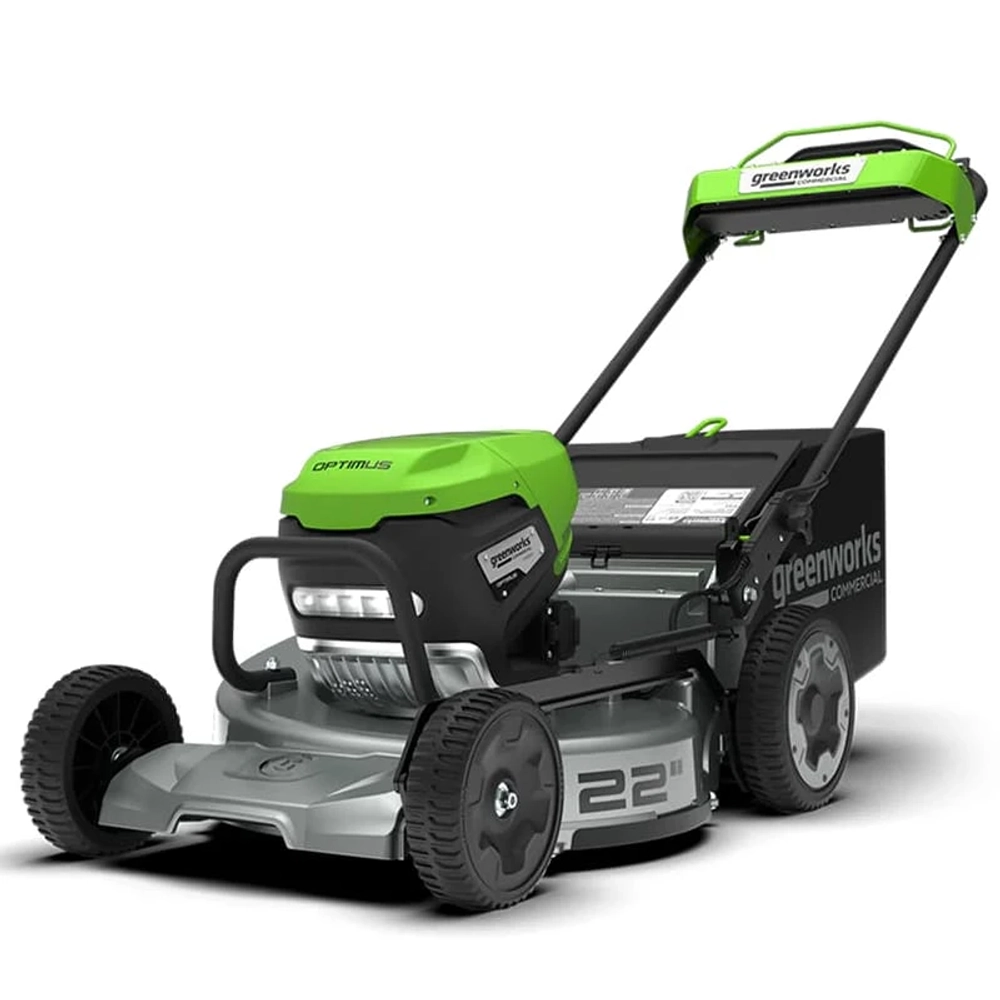 Аккумуляторная газонокосилка Greenworks LM221S 82В самоходная нож 56 см, 2519407