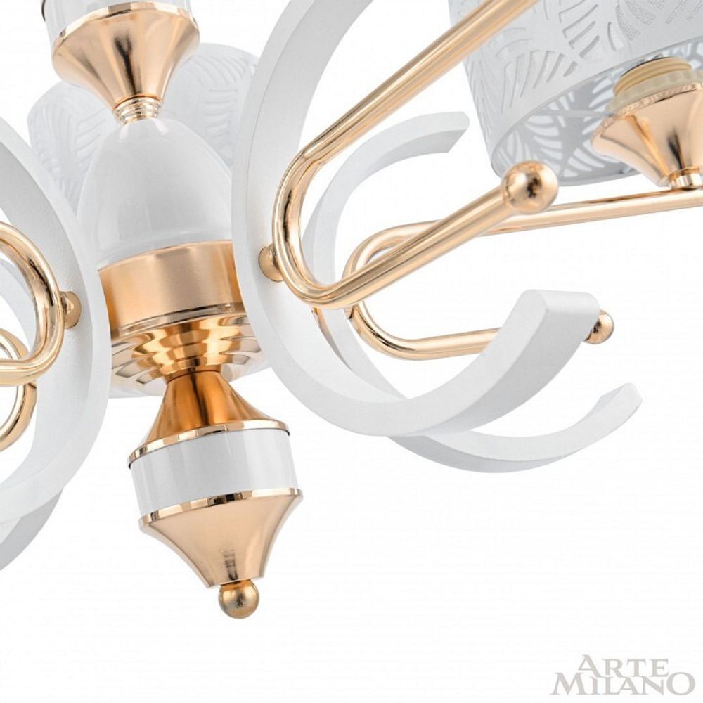 Подвесная люстра Arte Milano Florentia-2097 302097/5 Wh/Gd