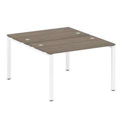 Metal System Рабочая станция на П-образном м/к БП.РАС-СП-2.2 Вяз Благородный/Металл Белый 1200*1475*