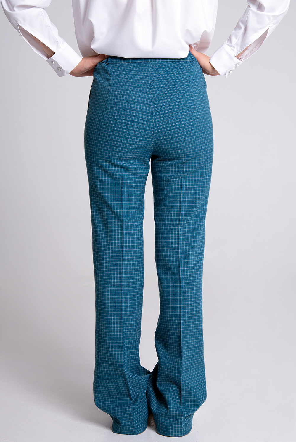 Брюки женские 3882зп, клетка #406Кз023882зп