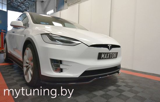 Сплиттер бампера переднего V.1 для TESLA Model X (15-...)