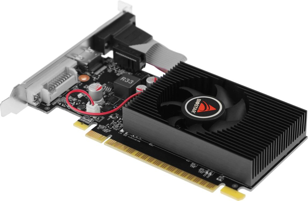 Видеокарта Biostar NVIDIA  GeForce GT 730 VN7313THX1 2ГБ GDDR3, Low Profile,  Ret