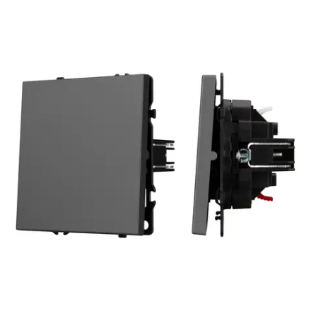 Механизм выключателя одноклавишный непроходной SWT-NOBE-MK01-SFPL-GR (230V, 10A) (Arlight, -) 054245