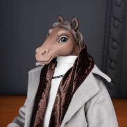 Кукла интерьерная коллекционная Конь Мистер Льюис