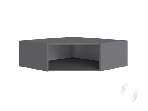 Антресоль угол скос Мадрид 300 (графит серый)