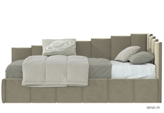 Кровать угловая Денди kids - спинка лесенка